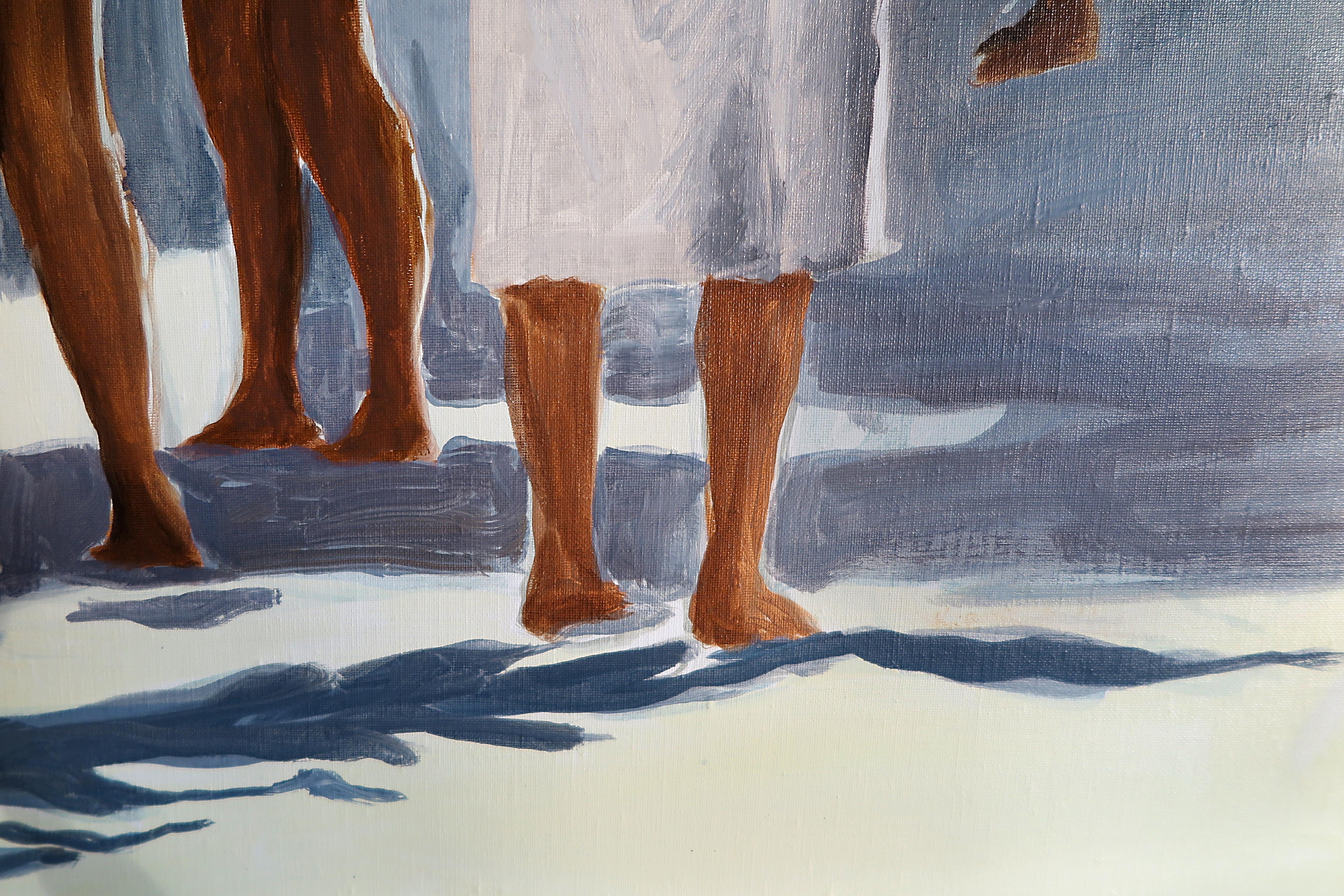 Zeitgenössische französische Kunst von Karine Bartoli - Arone 7 Personnages im Angebot 5