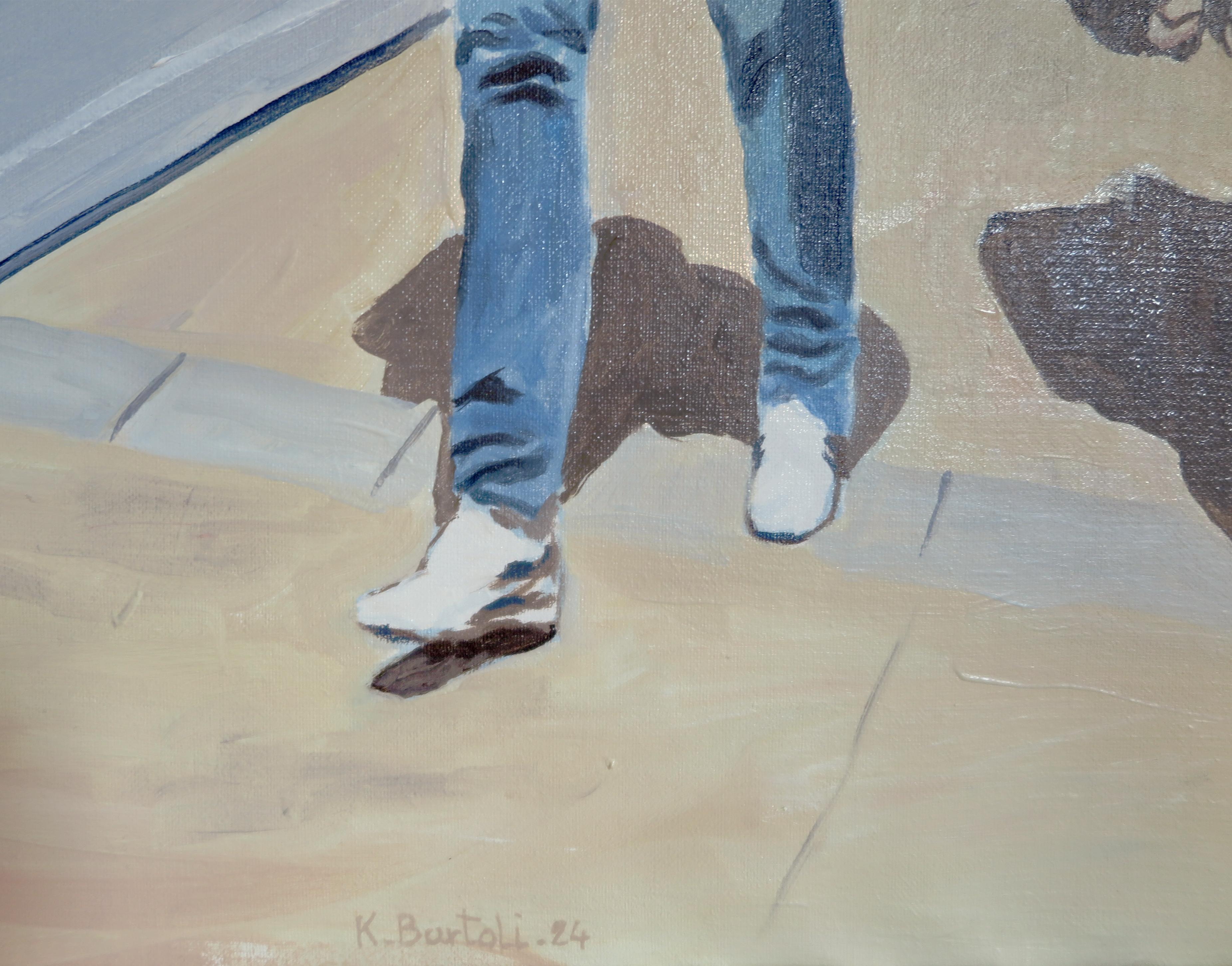 Arte contemporáneo francés de Karine Bartoli - Entre bastidores en venta 2