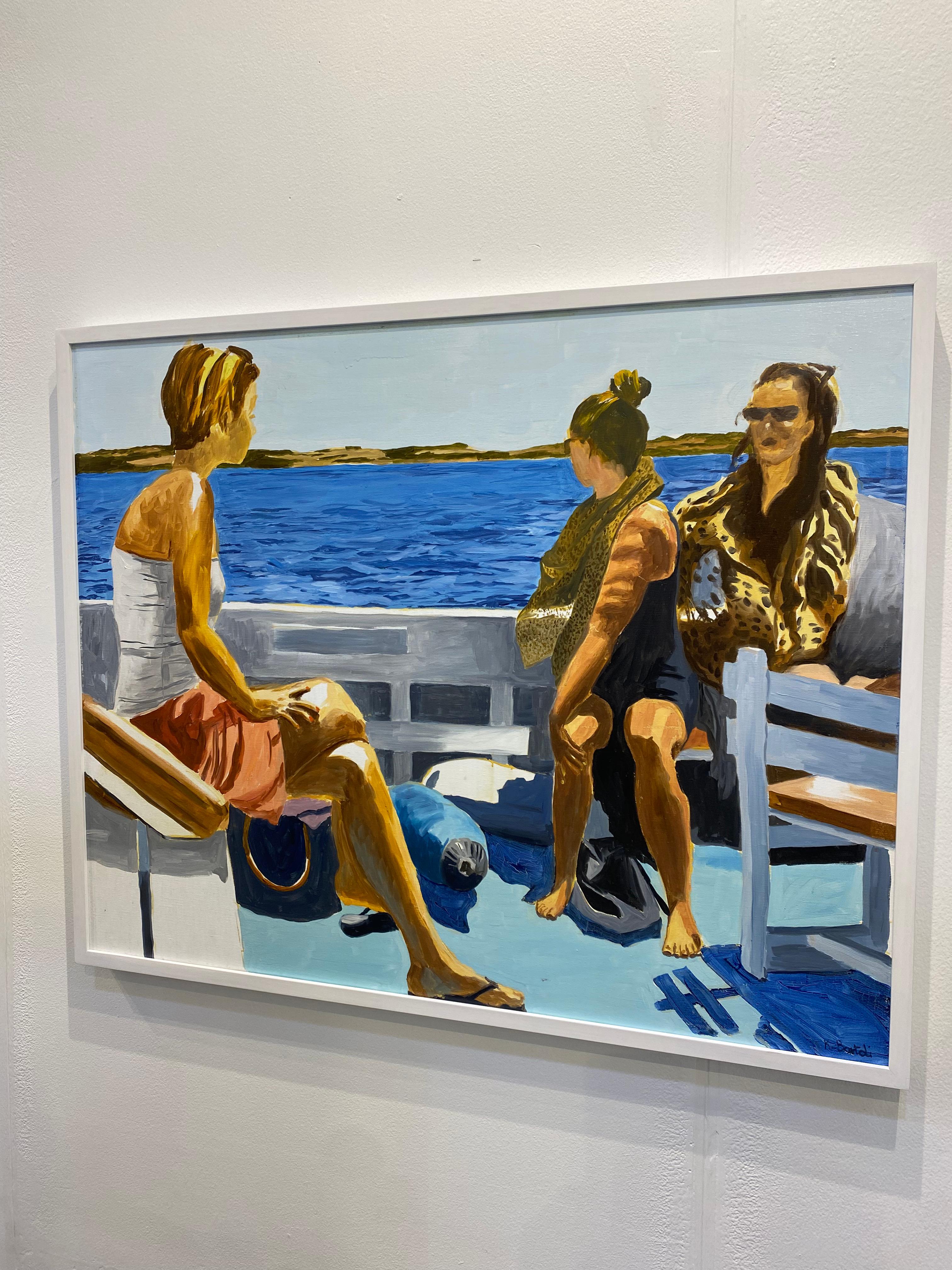 Arte contemporáneo francés de Karine Bartoli - Bateau pour Formentera en venta 5