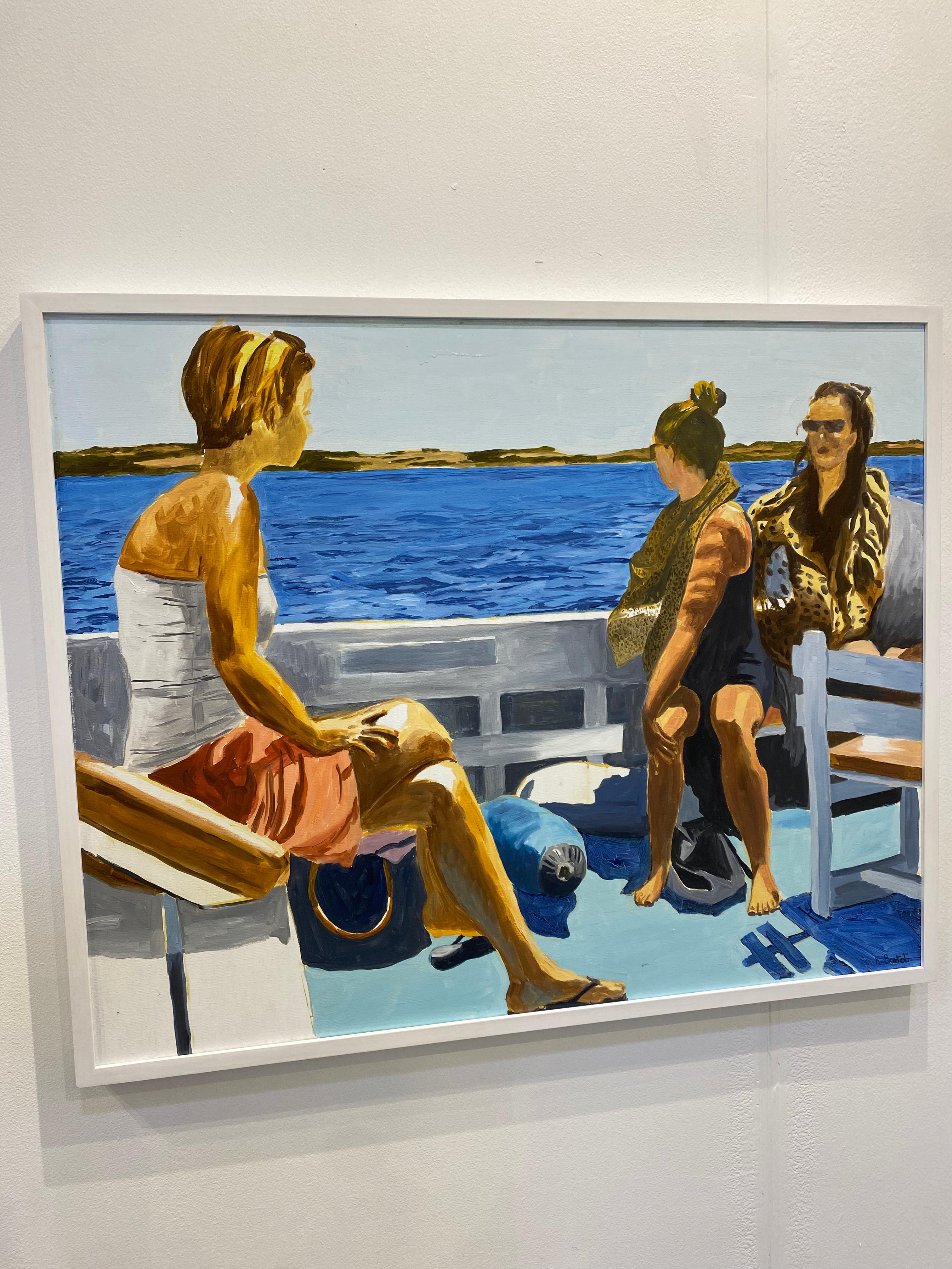 Arte contemporáneo francés de Karine Bartoli - Bateau pour Formentera en venta 6