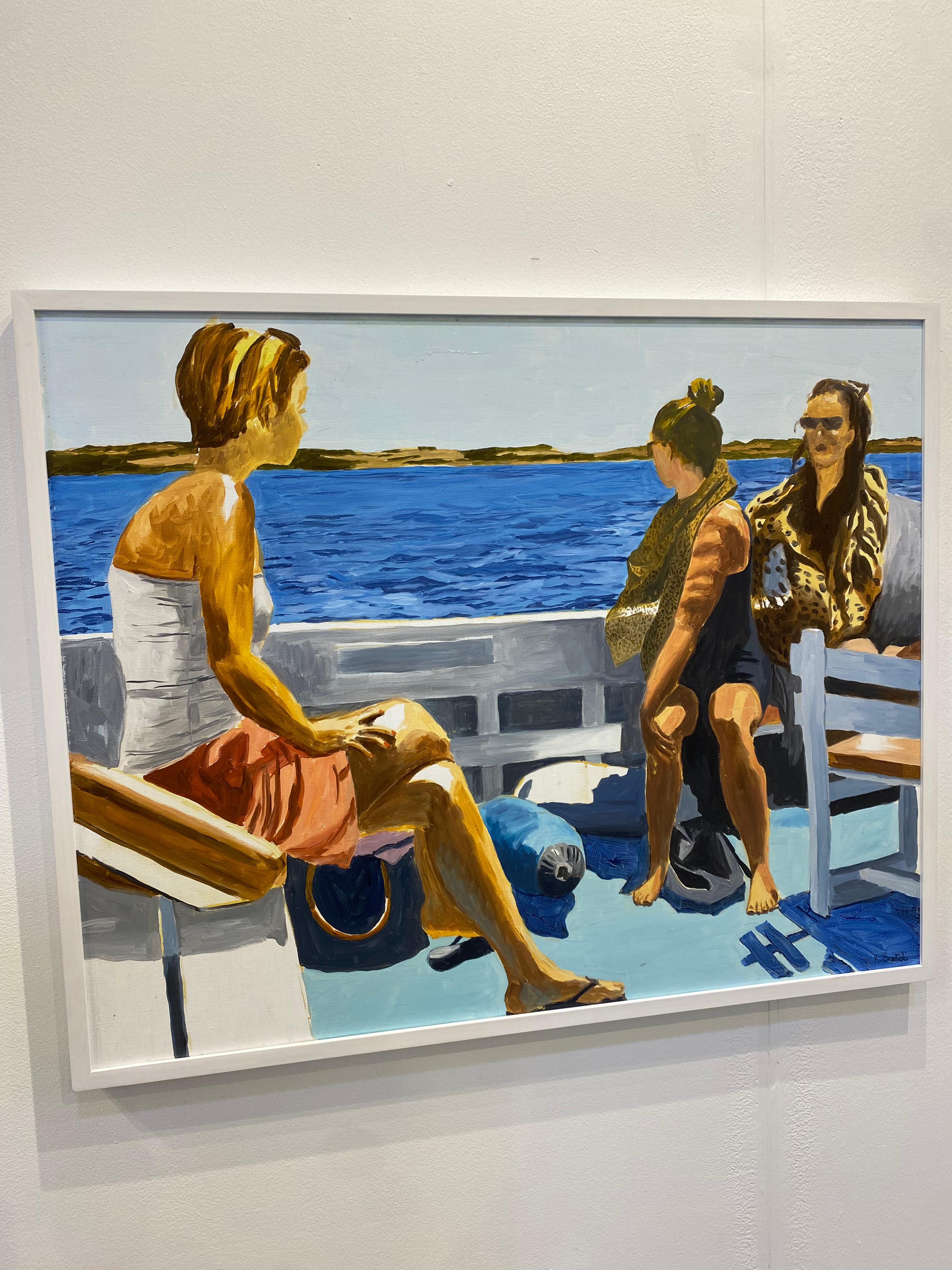 Arte contemporáneo francés de Karine Bartoli - Bateau pour Formentera en venta 7