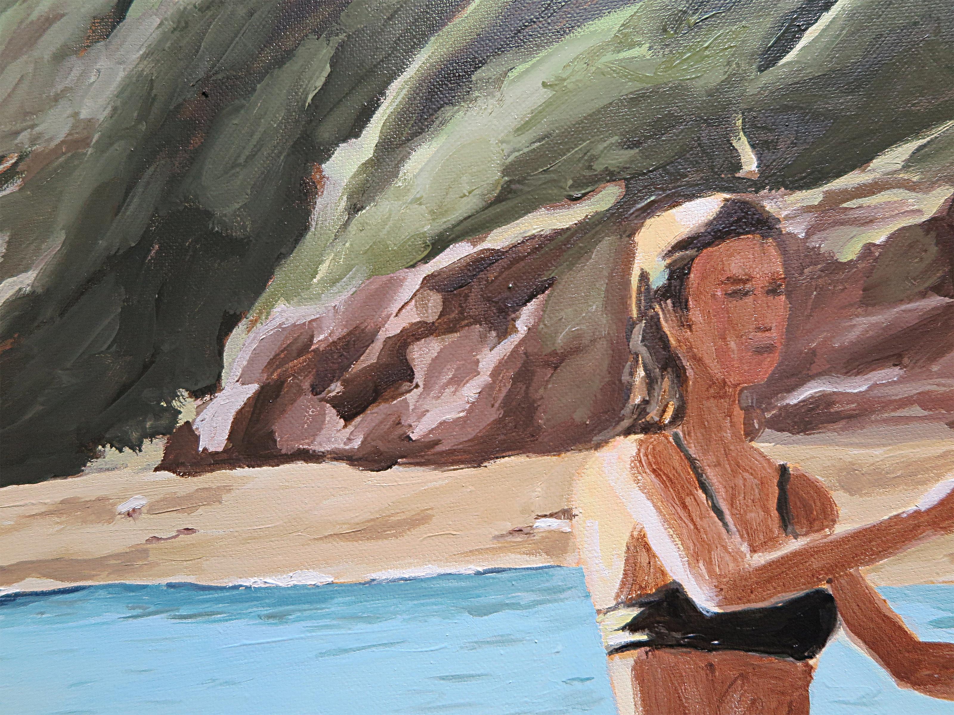 Arte contemporanea francese di Karine Bartoli - Bussaghia, Bouée Bleue in vendita 1