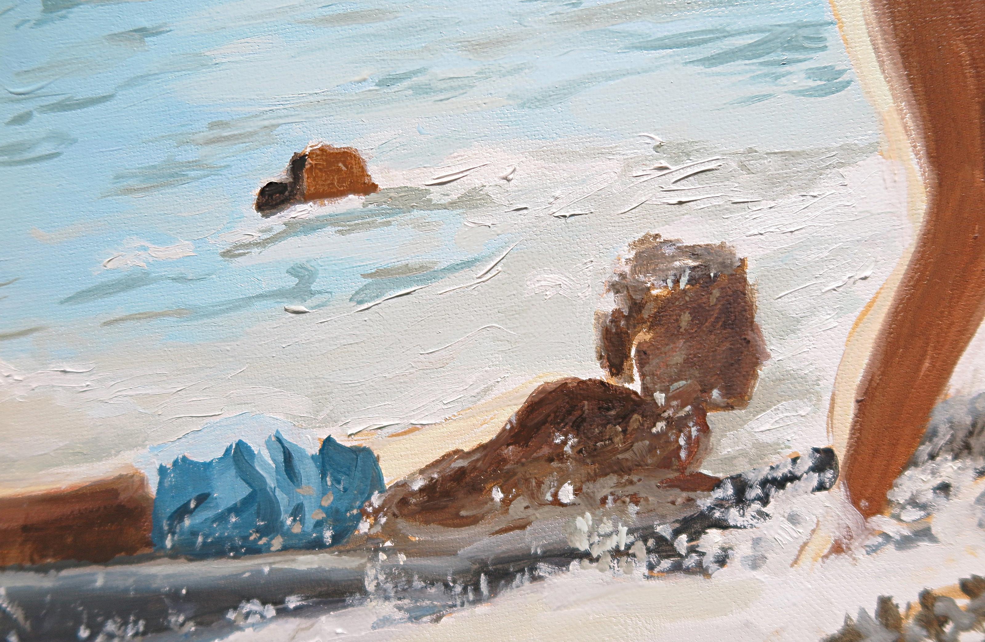 Arte contemporanea francese di Karine Bartoli - Bussaghia, Bouée Bleue in vendita 5