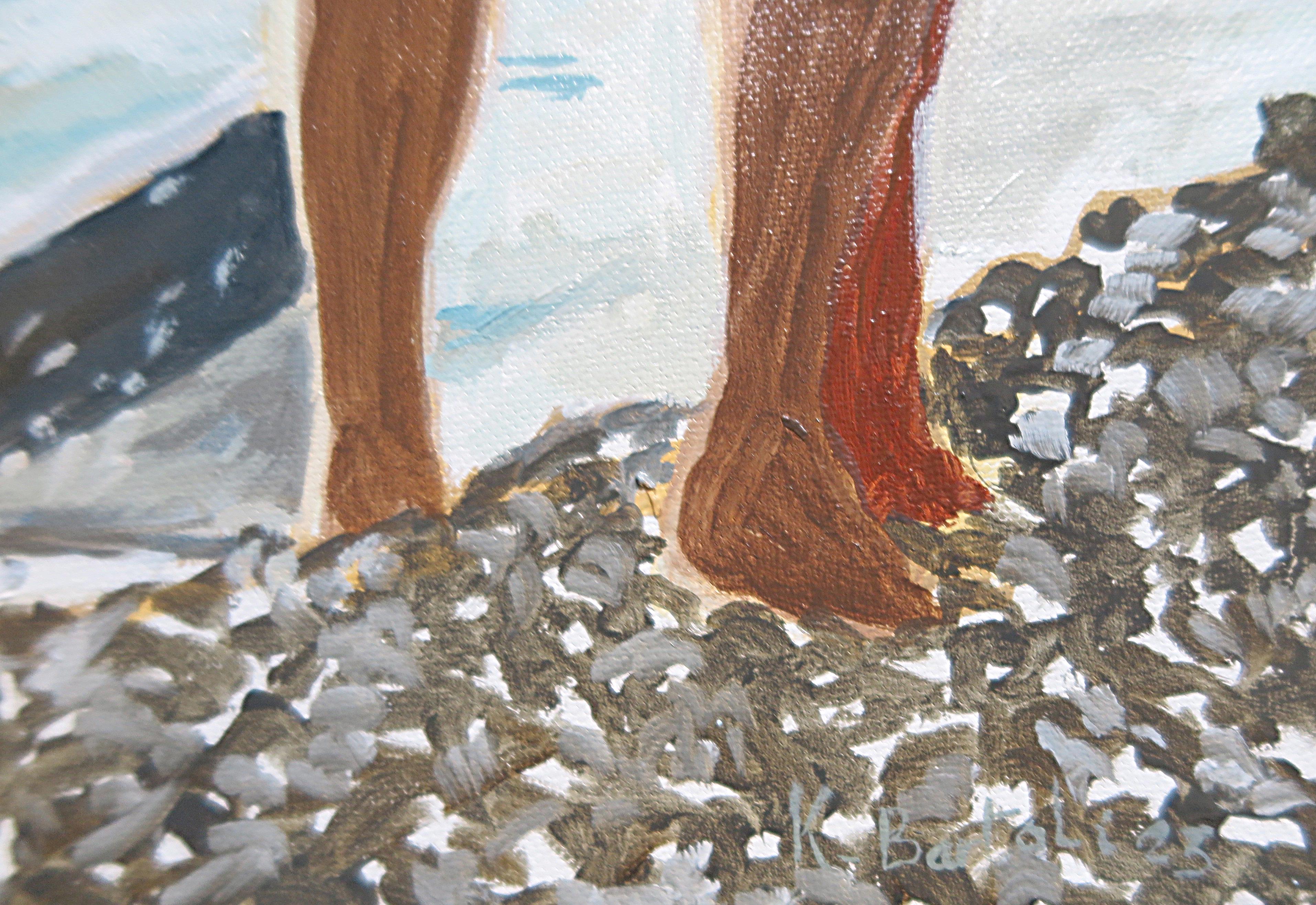 Arte contemporanea francese di Karine Bartoli - Bussaghia, Bouée Bleue in vendita 6