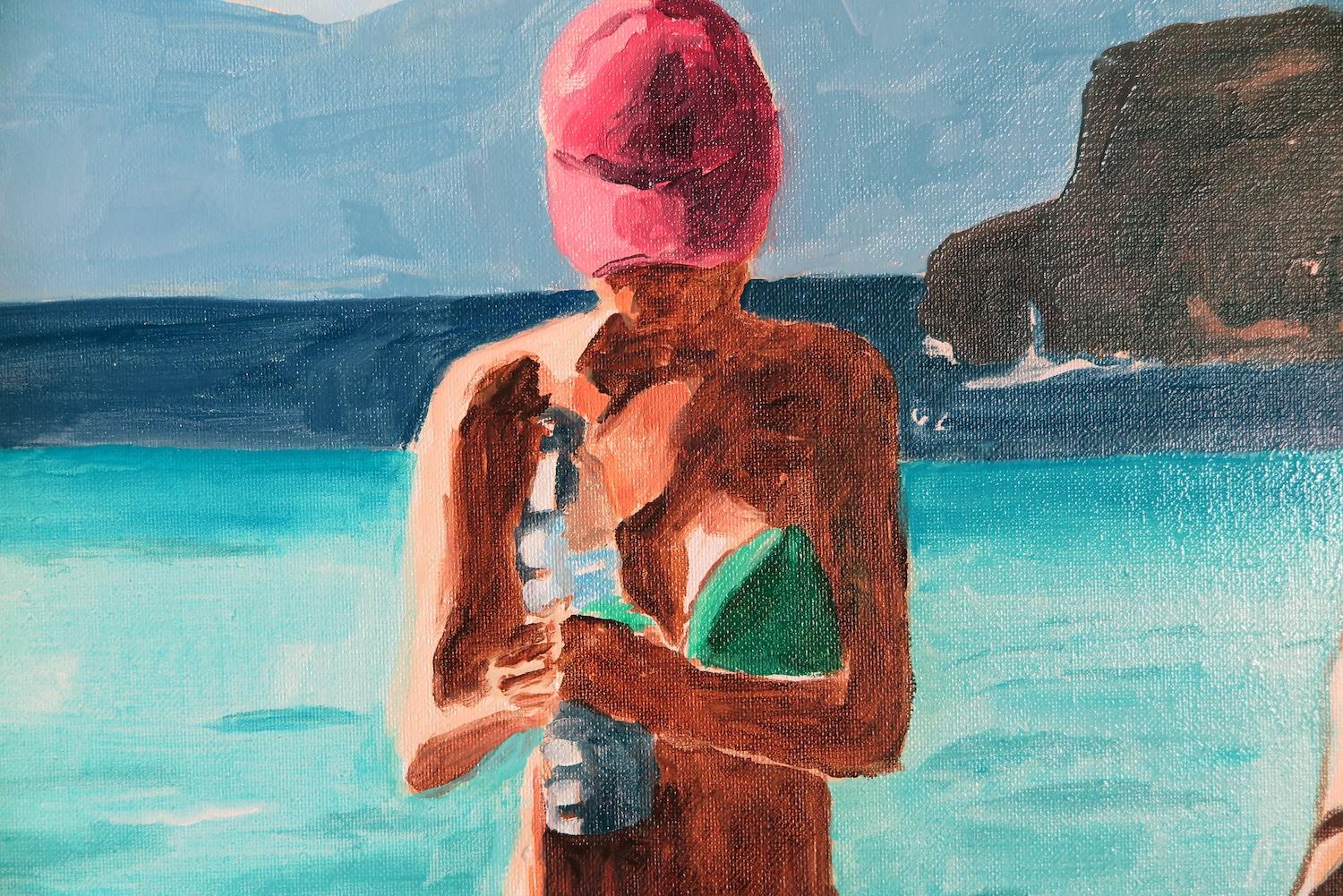 Art contemporain français de Karine Bartoli - Formentera Beach 10 en vente 1