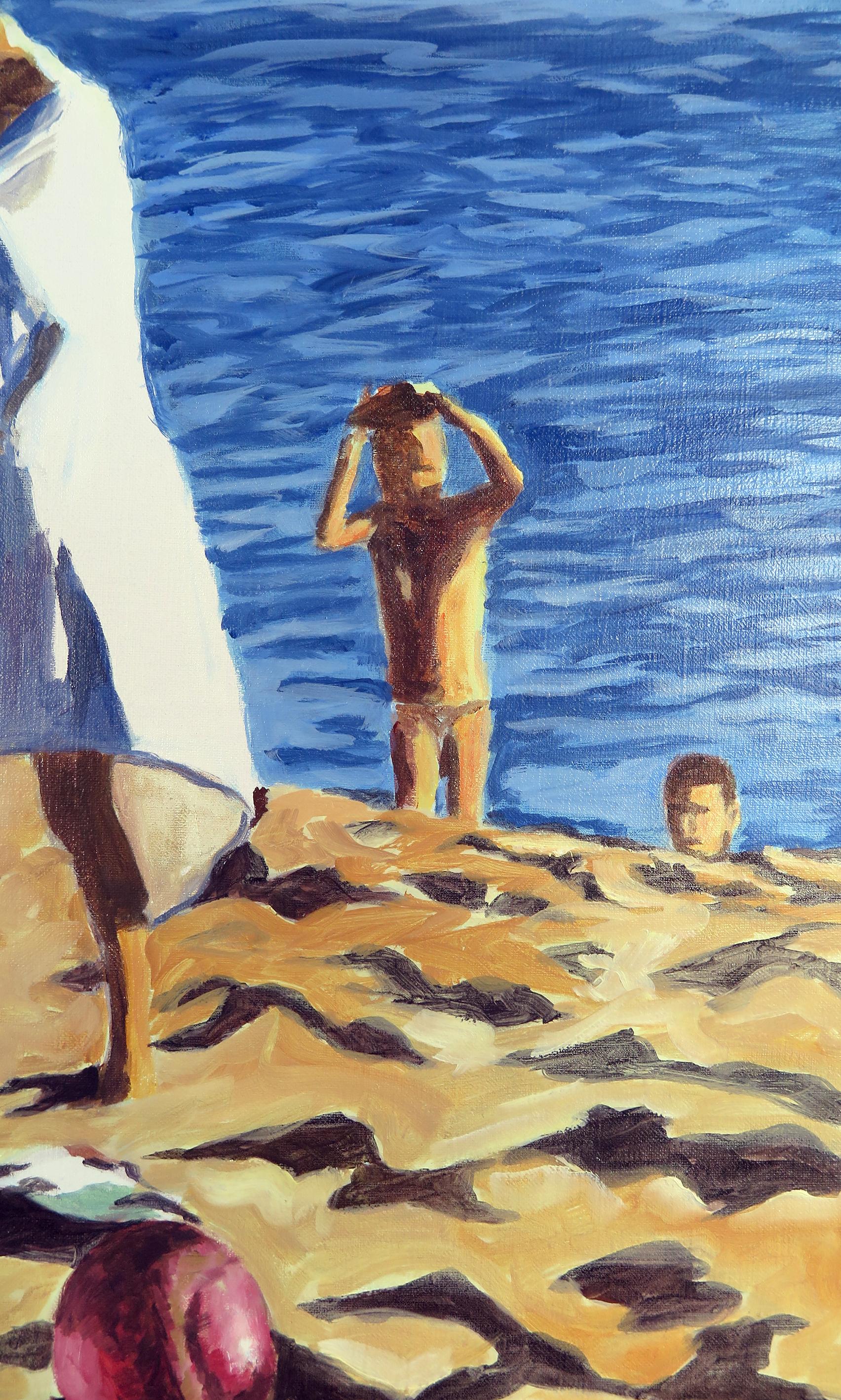 Arte contemporanea francese di Karine Bartoli - Spiaggia di Formentera in vendita 1