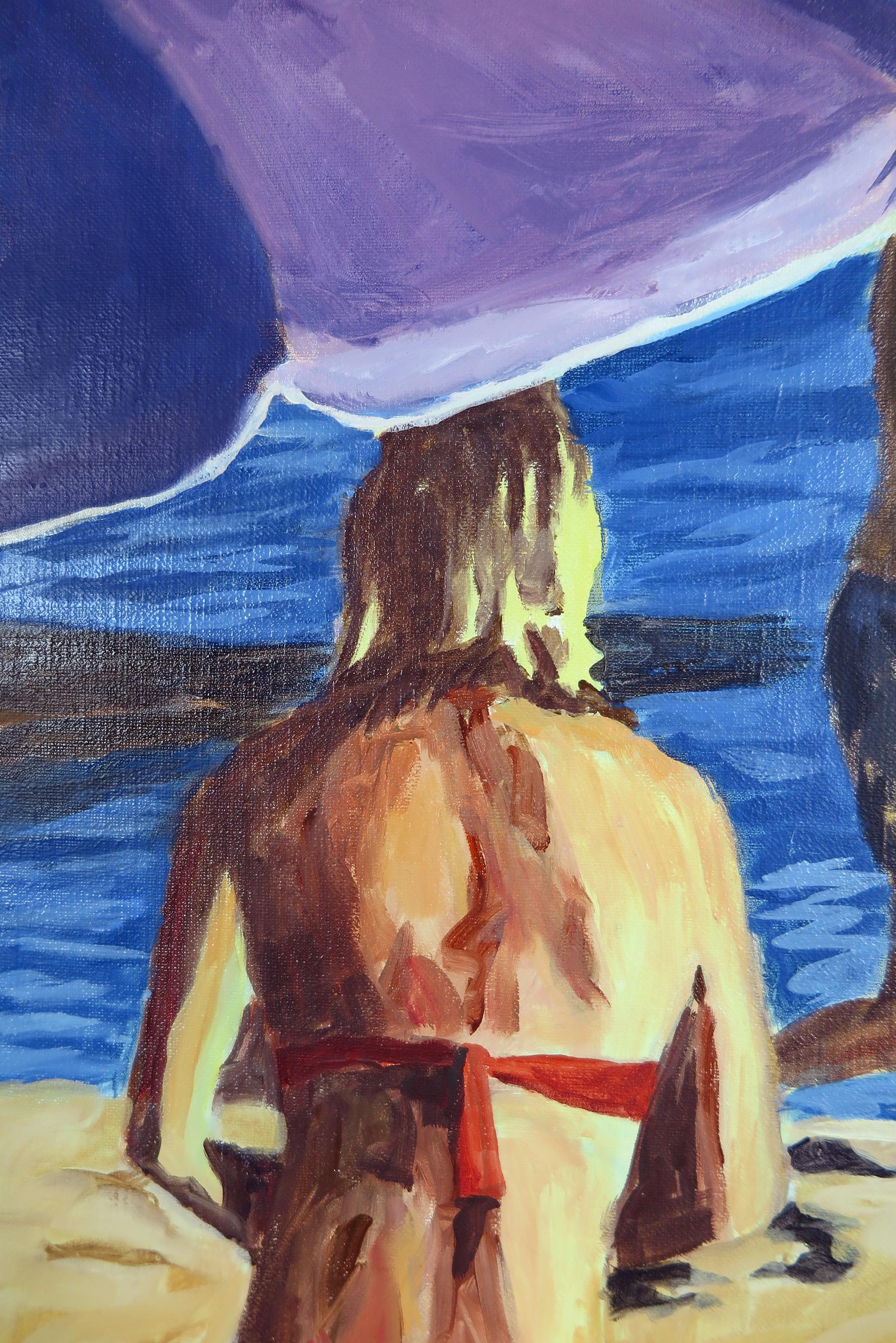 Arte contemporanea francese di Karine Bartoli - Spiaggia di Formentera in vendita 5