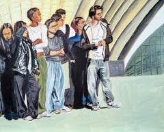 Französische zeitgenössische Kunst von Karine Bartoli - La Défense, 8 Personnages