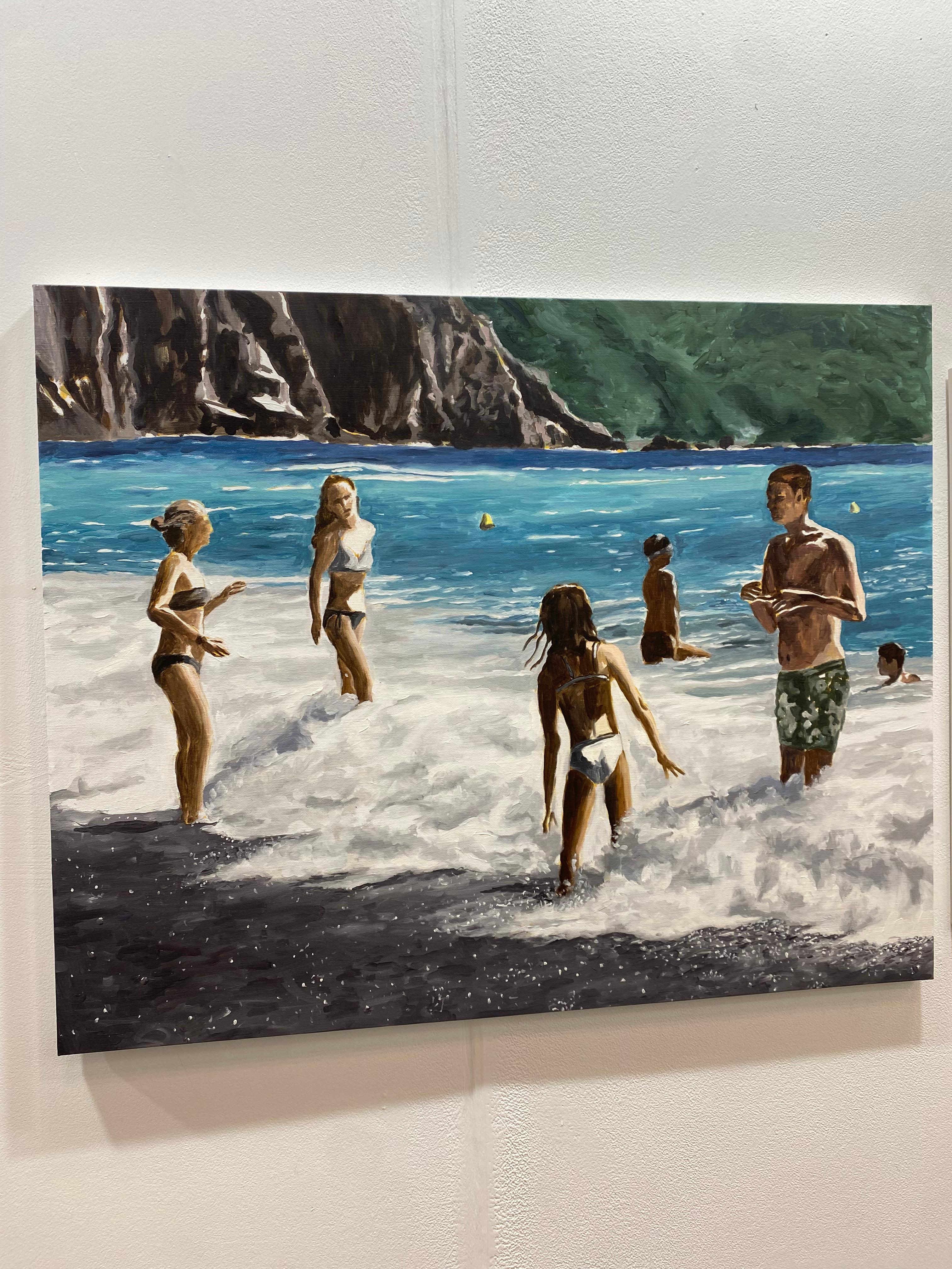 Arte contemporanea francese di Karine Bartoli - Plage de Bussaghlia in vendita 2