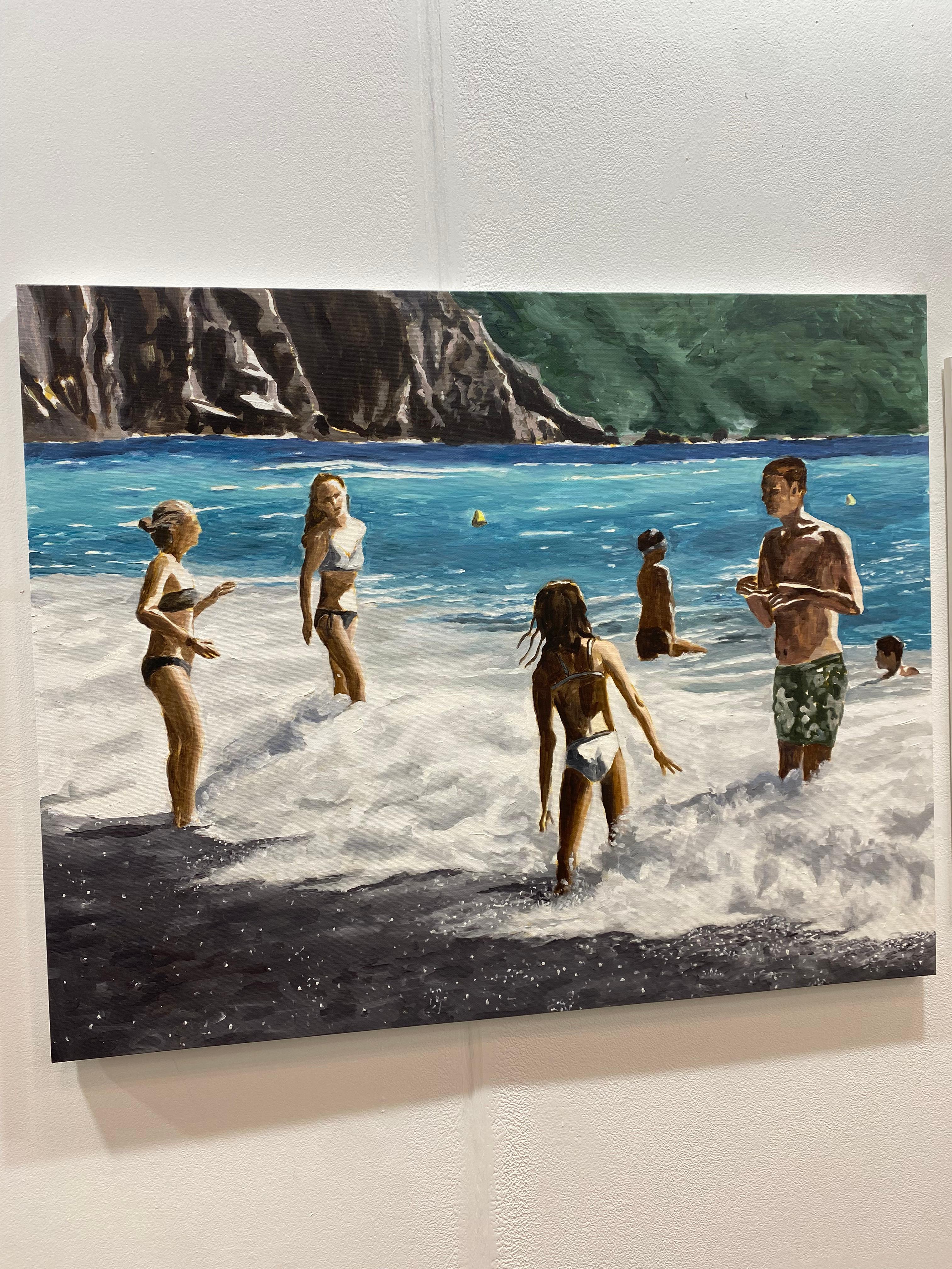 Arte contemporanea francese di Karine Bartoli - Plage de Bussaghlia in vendita 3