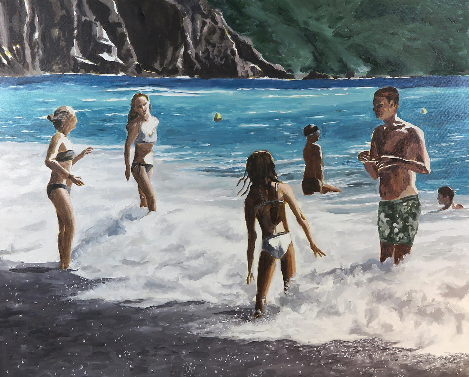 Arte contemporanea francese di Karine Bartoli - Plage de Bussaghlia