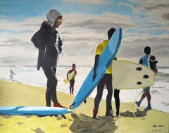 Französische zeitgenössische Kunst von Karine Bartoli – Surfer 02