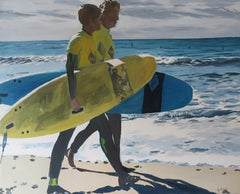 French Contemporary Art by Karine Bartoli - Surfers île de Ré