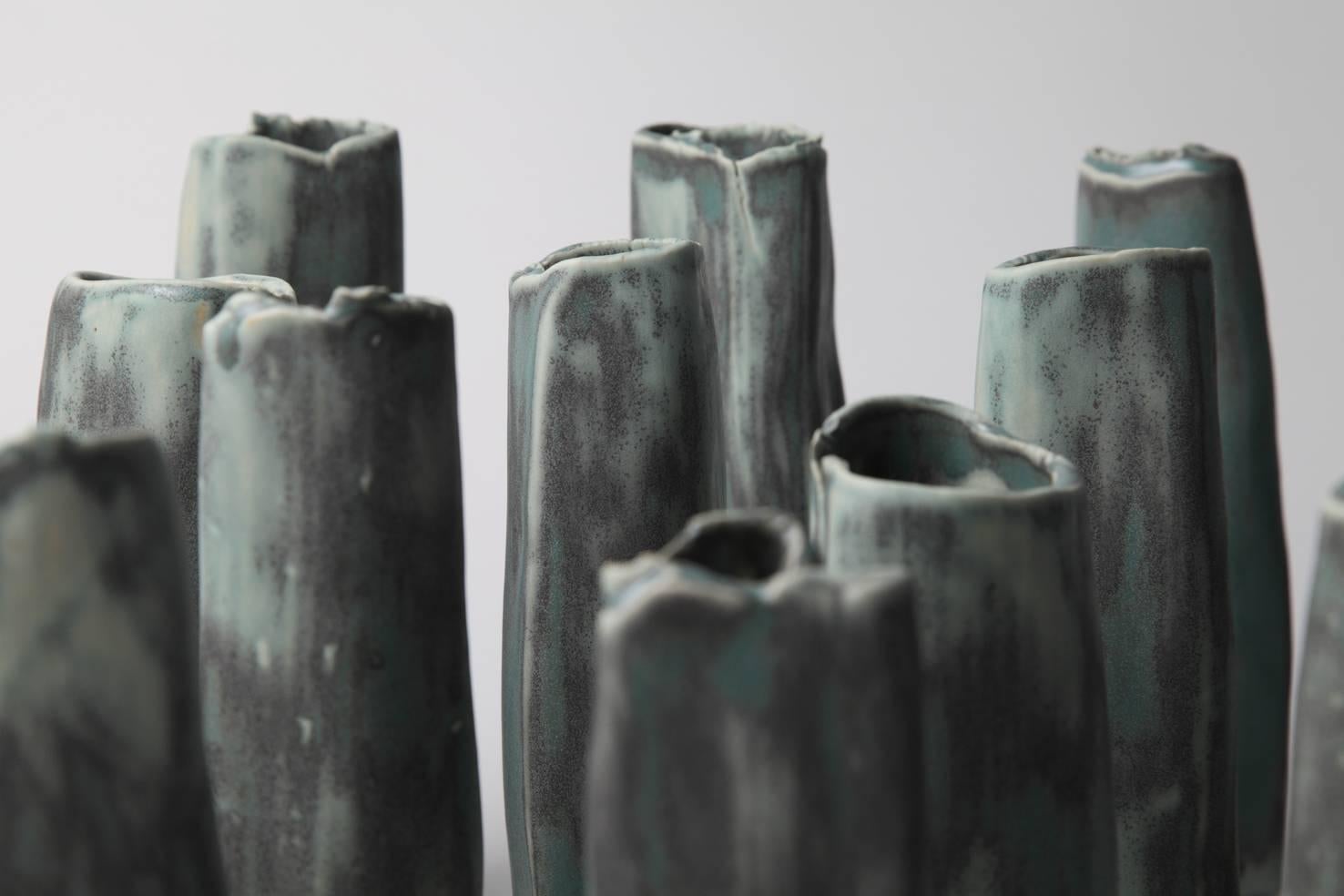 Untitled Group of 20 Columns  - Sculpture by Karine Benvenuti