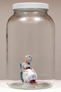 Ma Maison; Conserve 10, Contemporary Figurative Sculpture in Acrylic