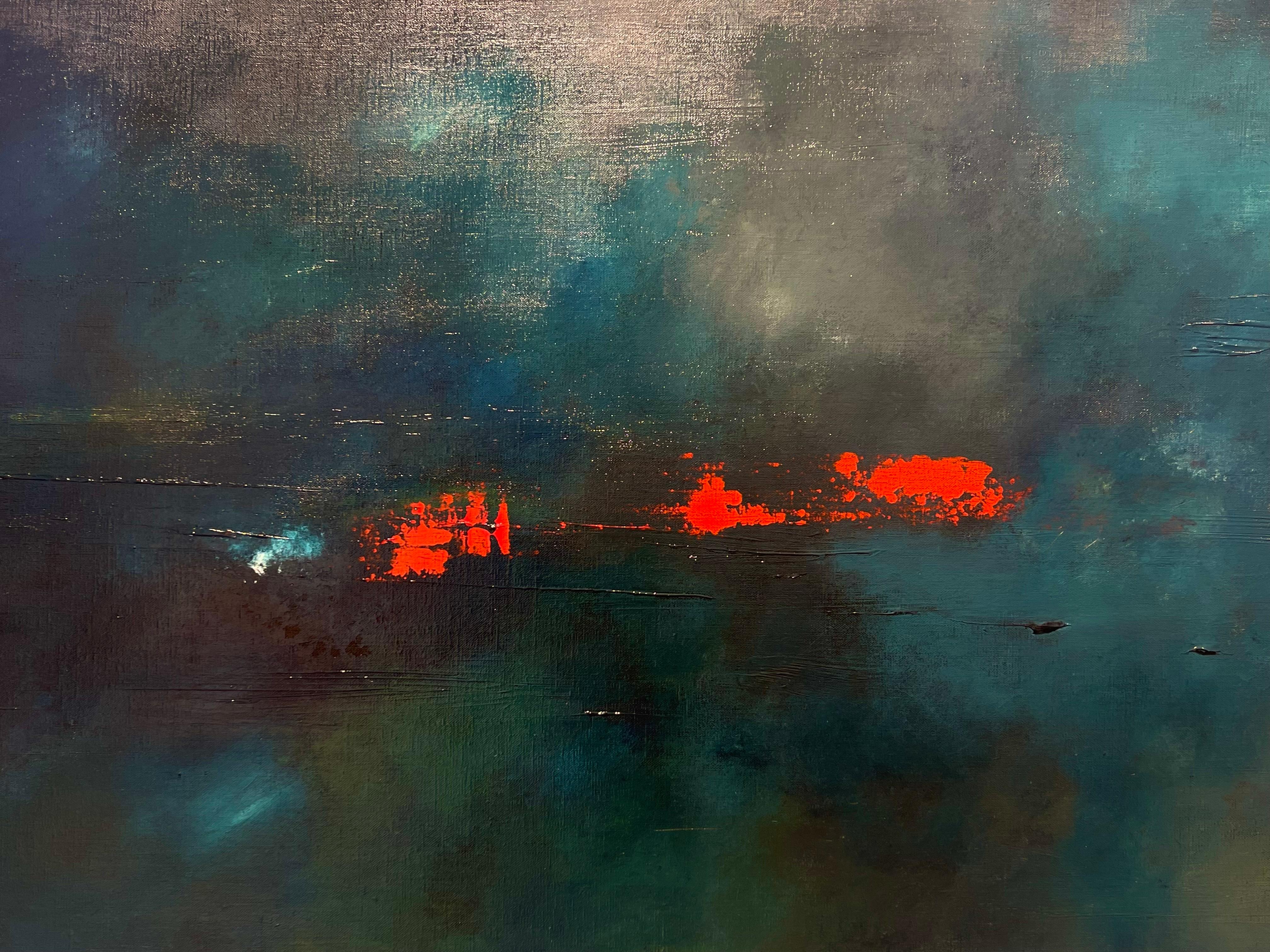 MEDITATION IM WASSER (Zeitgenössisch), Painting, von Karine Lahannier