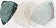 Karine Léger - Blue Hour II - mixed media on canvas