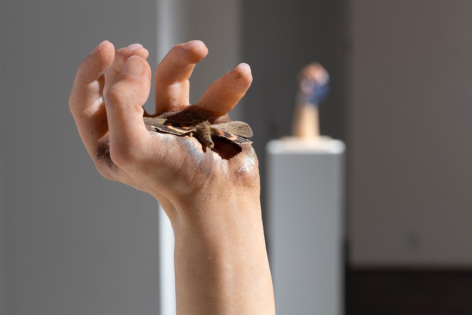 Adaptation VIII - Brown Figurative Sculpture by Karine Payette
