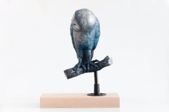 Untitled (Owl) Sculpture contemporaine en peinture, Wood Wood, Metal, 2010+.