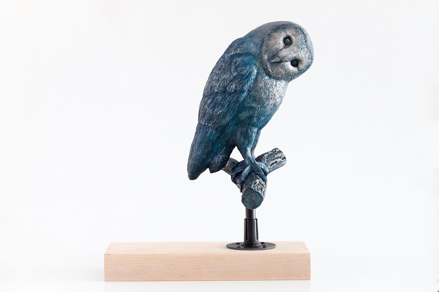 Figurative Sculpture Karine Payette - Sans titre (hibou)