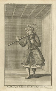 Karkan - Gravure du XVIIIe siècle représentant un collier de punition de l'État ottoman, c.1730