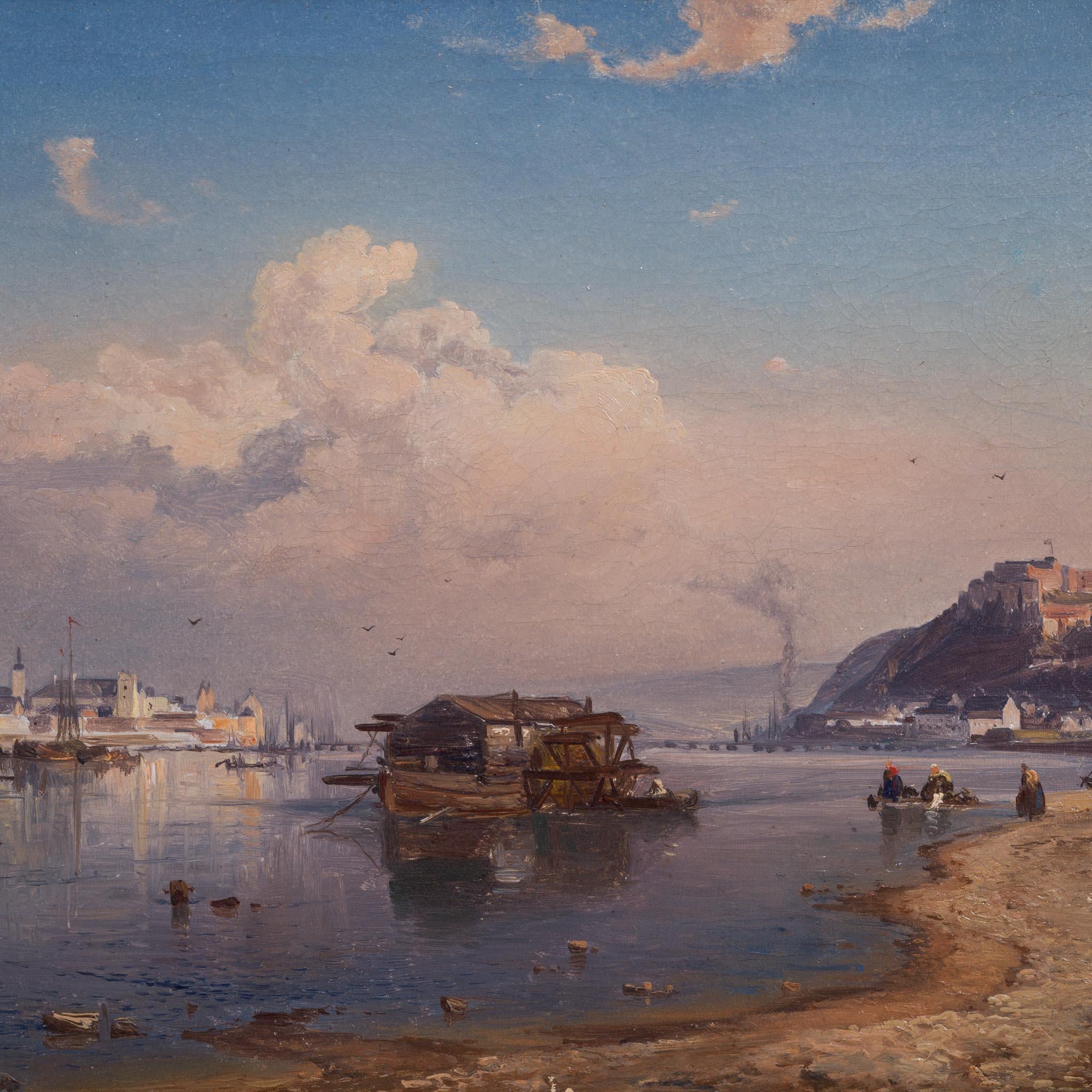Raro Paesaggio romantico del Reno di Karl Adloff (1855) - Ora disponibile in vendita 7
