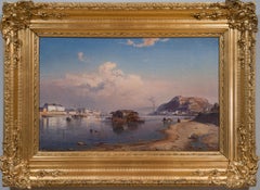 Rare paysage rhénan romantique de Karl Adloff (1855) - Disponible maintenant