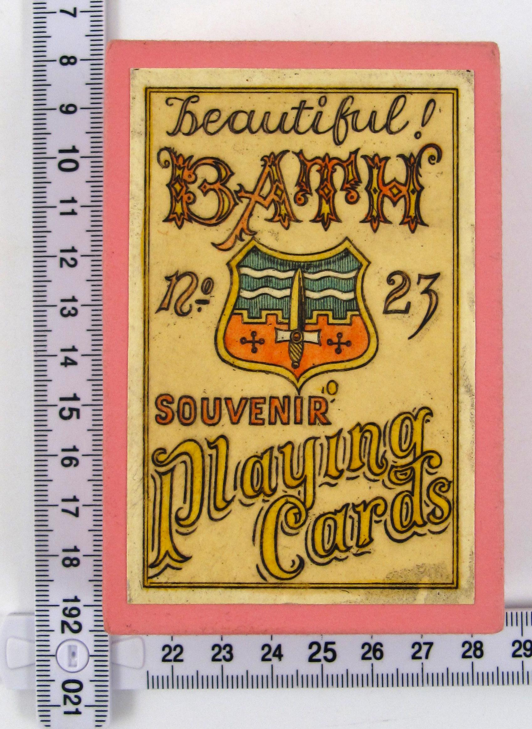 Etched Playing Cards Pack - Beautiful Bath , No. 23 by Karl Gerich of Bath, GB 8