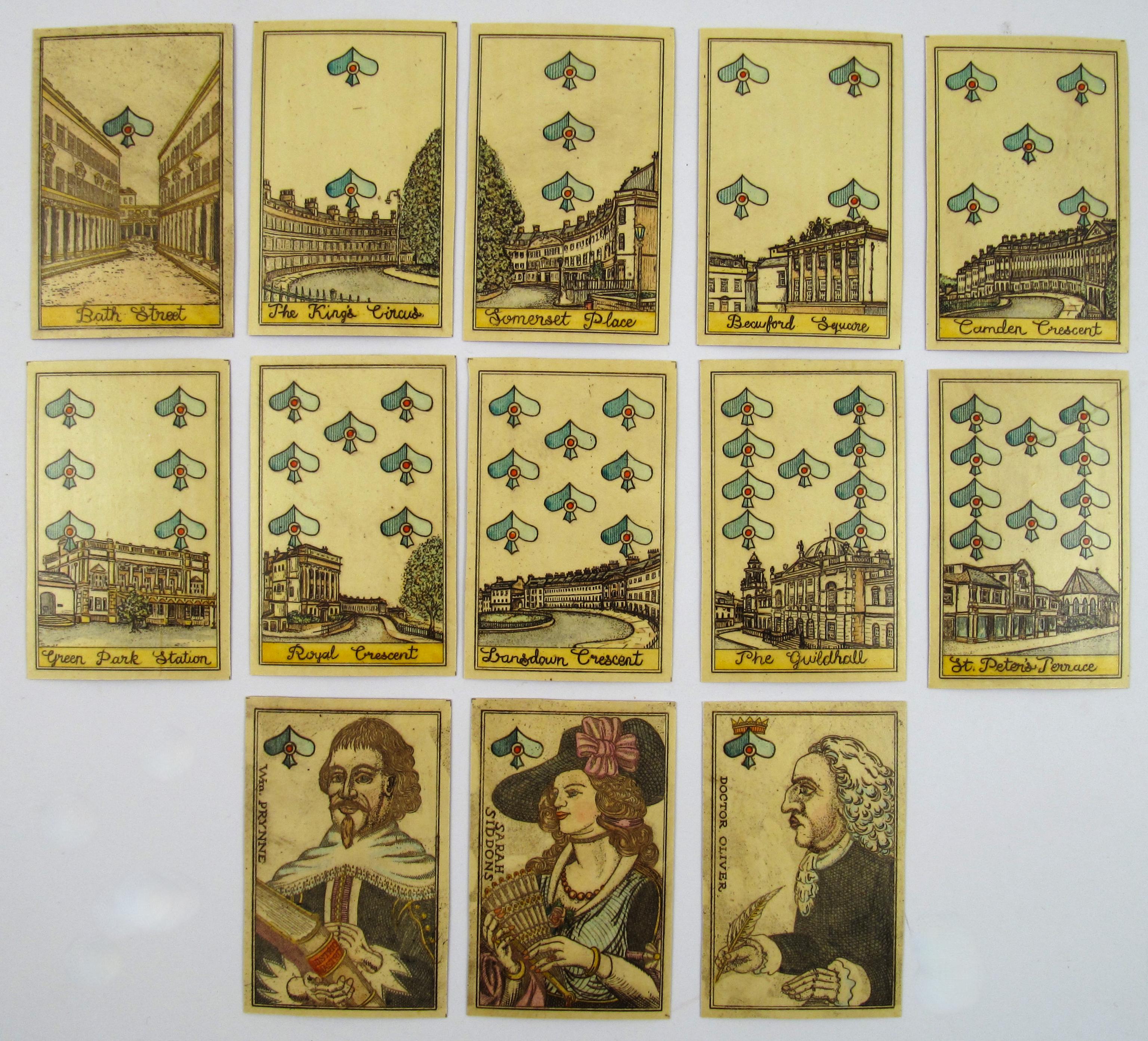 Etched Playing Cards Pack - Beautiful Bath , No. 23 by Karl Gerich of Bath, GB 2