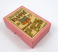 Magnifique sac à cartes de jeu gravé - Beautiful Bath , n° 23 de Karl Gerich of Bath, GB