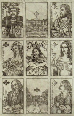 Vintage Beautiful Bath, No. 23, 1996 by Karl Gerich of Bath - Playing Card Print Sheet