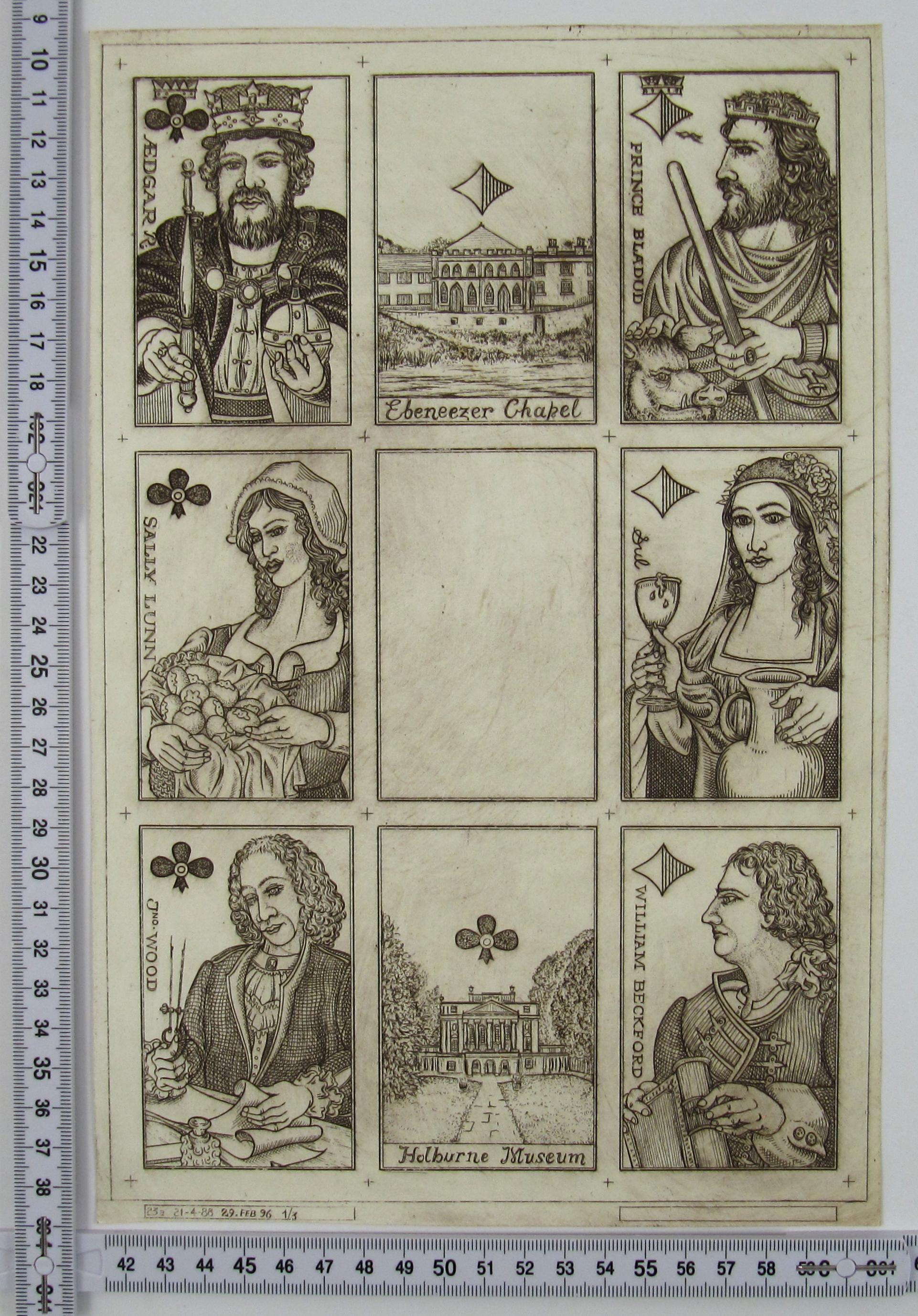 Beautiful Bath , No. 23 1996 by Karl Gerich of Bath - Playing Card Proof Print For Sale 6