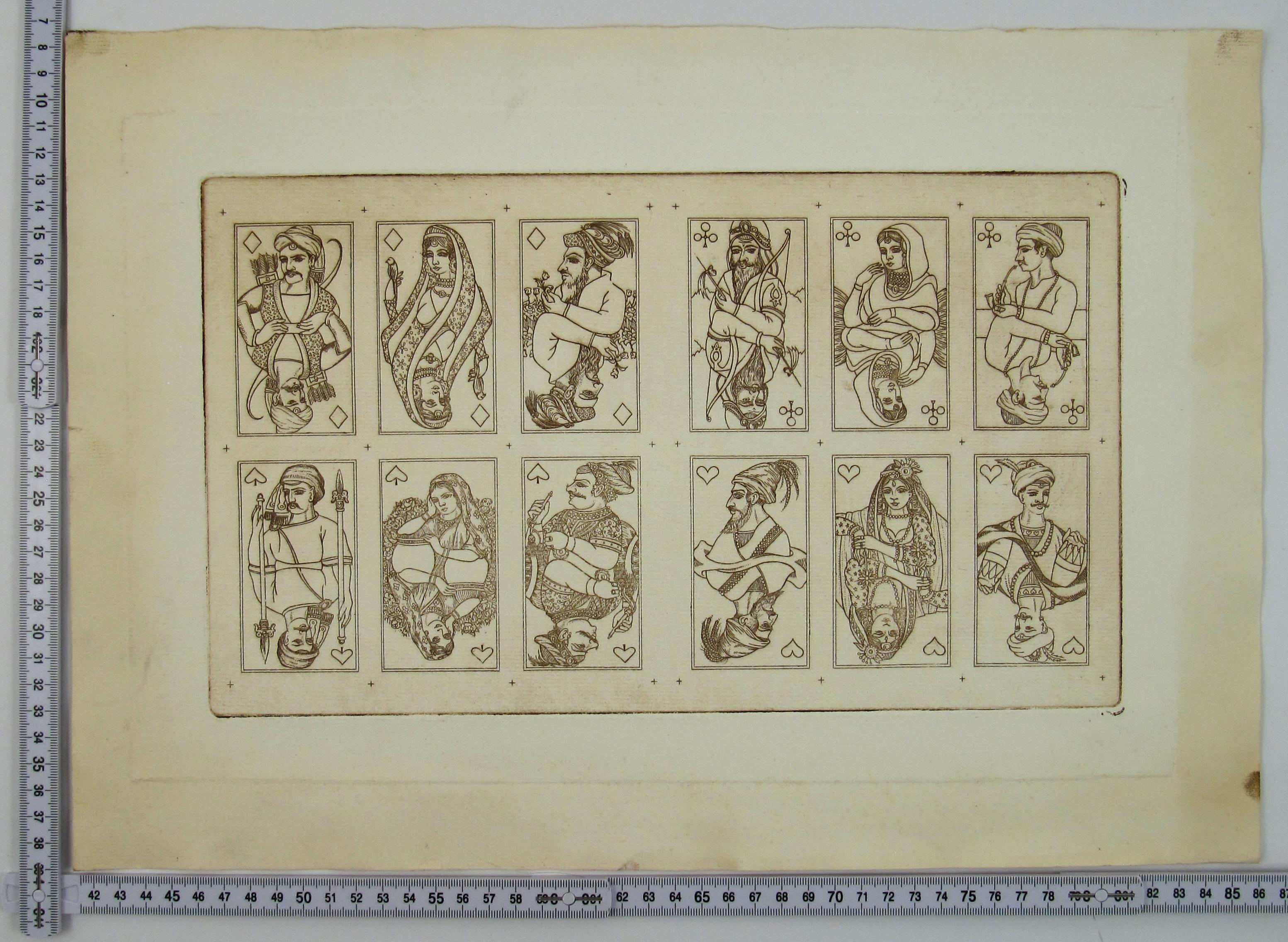 Ganesh No. 35, 1992 by Karl Gerich of Bath - Playing Card Print Sheet 4