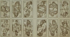 Vintage Ganesh No. 35, 1992 by Karl Gerich of Bath - Playing Card Print Sheet
