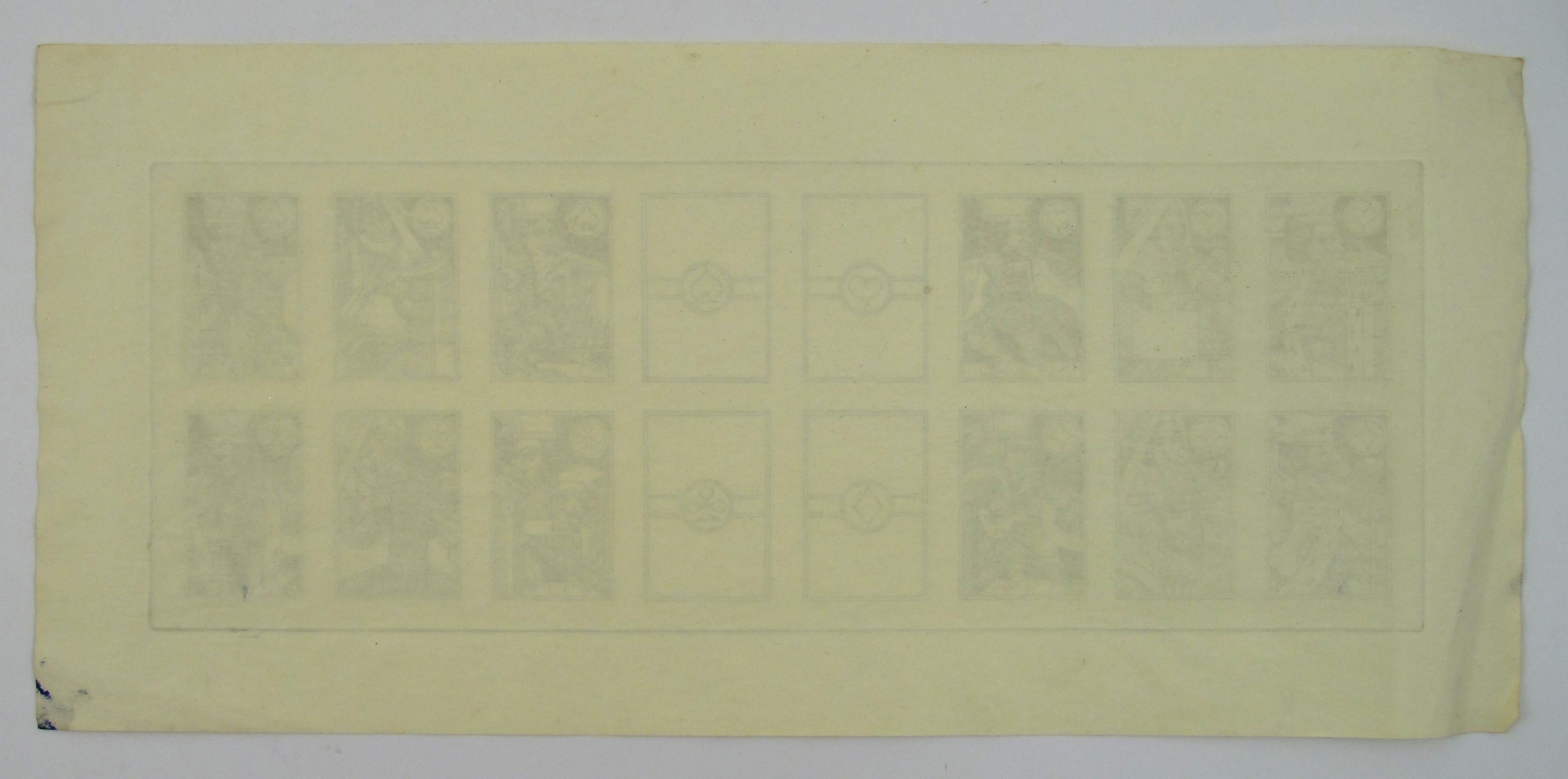 Gerich No. 7, 1984,  by Karl Gerich of Bath - Playing Card Print Sheet For Sale 3