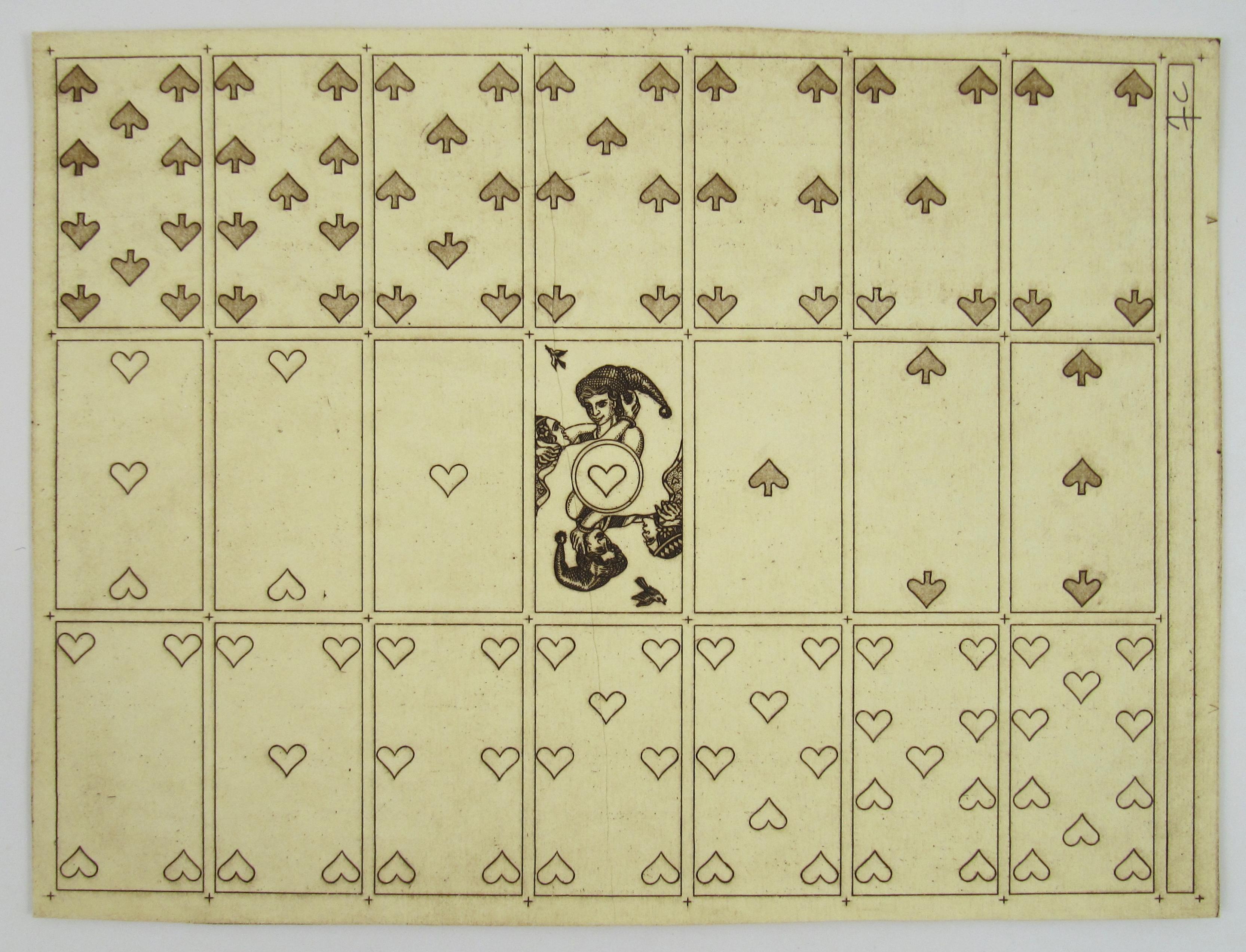 Merry Andrew Nr. 30, 1989 von Karl Gerich of Bath – zwei Kartendruckböden mit Spielkartenmuster – Print von Karl Alexander Gerich