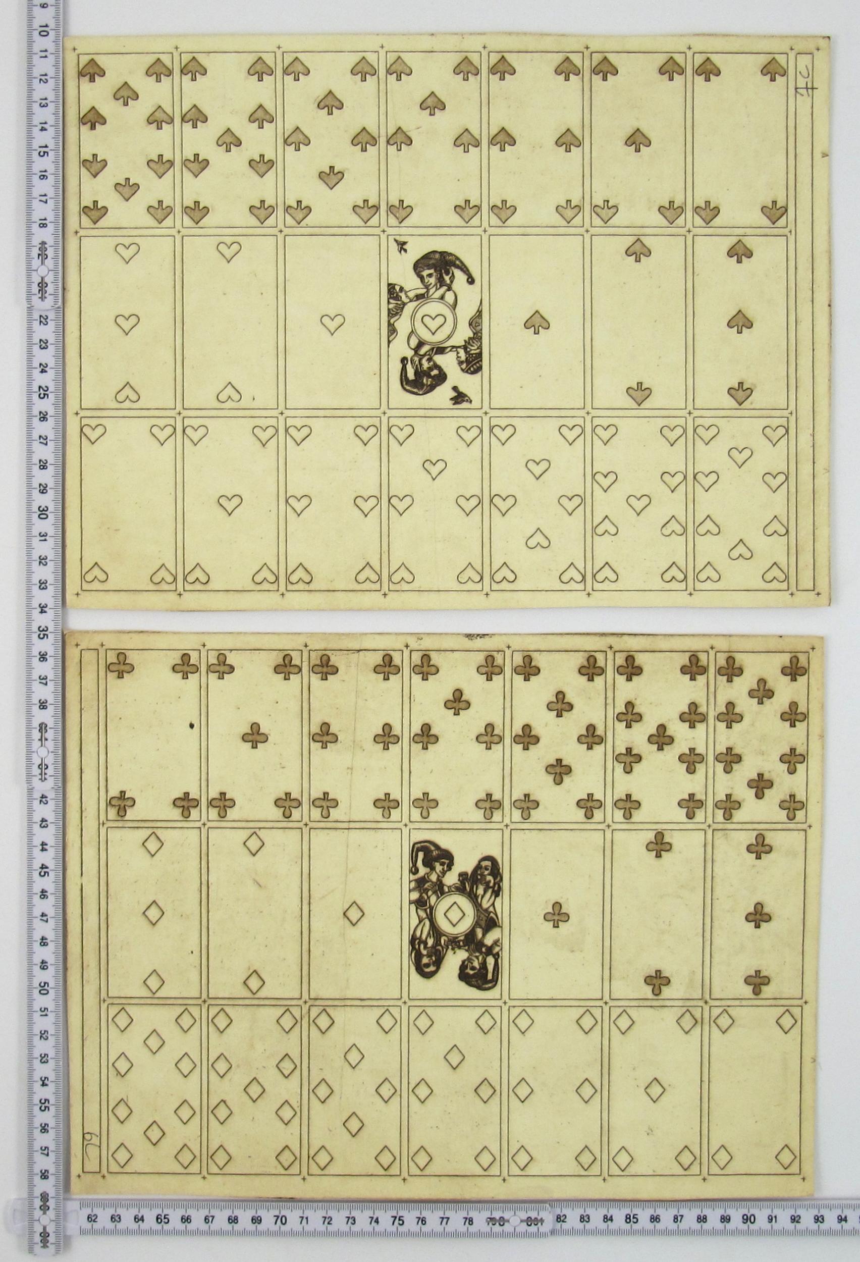Merry Andrew No. 30, 1989 by Karl Gerich of Bath - Two Playing Card Print Sheets For Sale 1