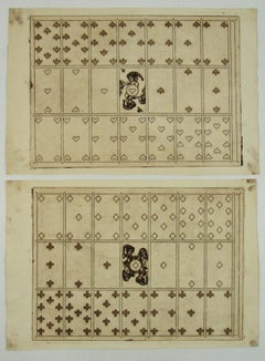 Retro Merry Andrew No. 30, 1989 by Karl Gerich of Bath - Two Playing Card Print Sheets