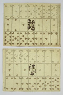Merry Andrew n° 30, 1989 par Karl Gerich of Bath - Deux feuilles d'impression de cartes à jouer