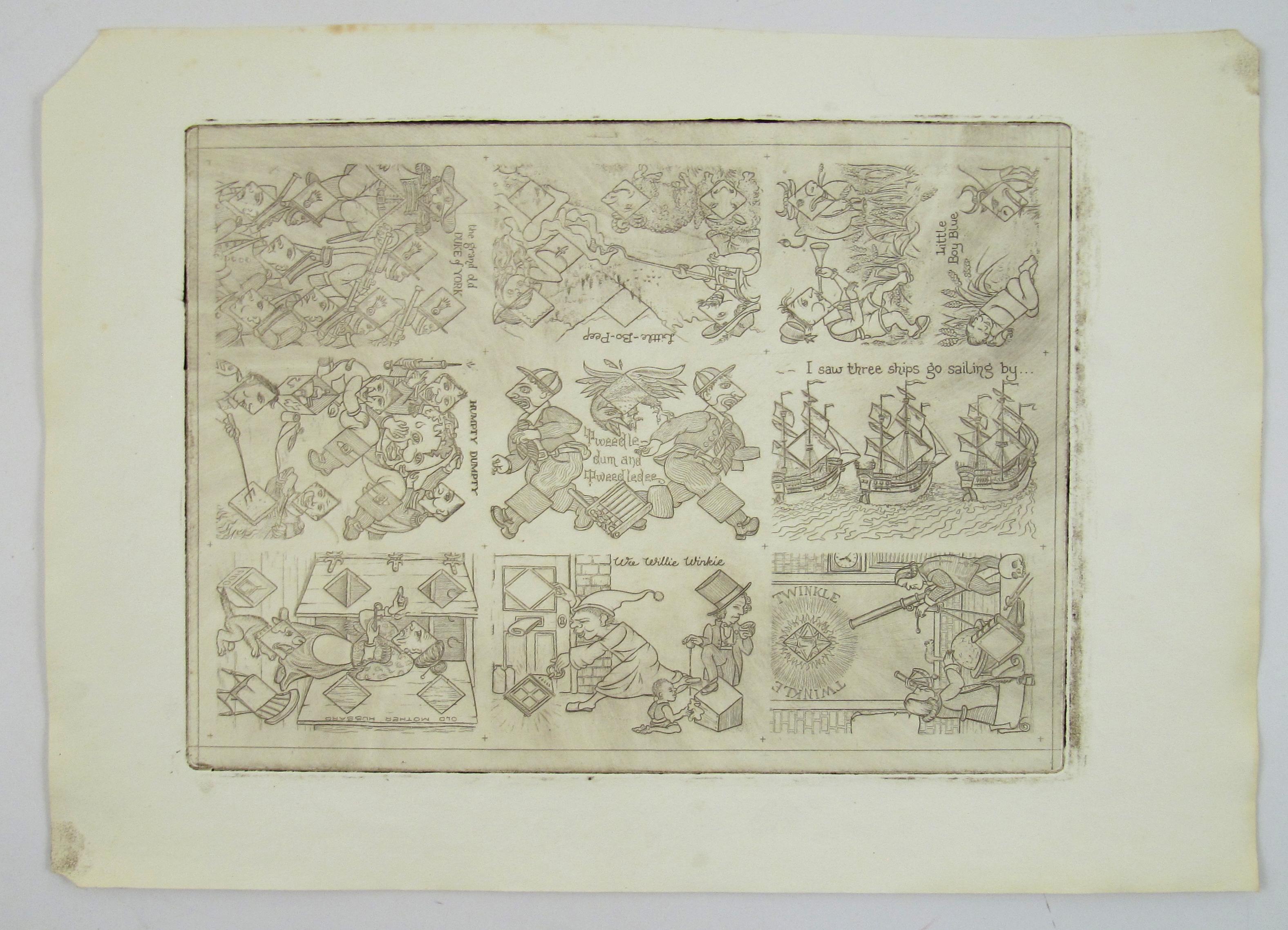 Transformation n° 37, 1993 par Karl Gerich of Bath - Affiche d'impression de cartes de jeu - Naturalisme Print par Karl Alexander Gerich