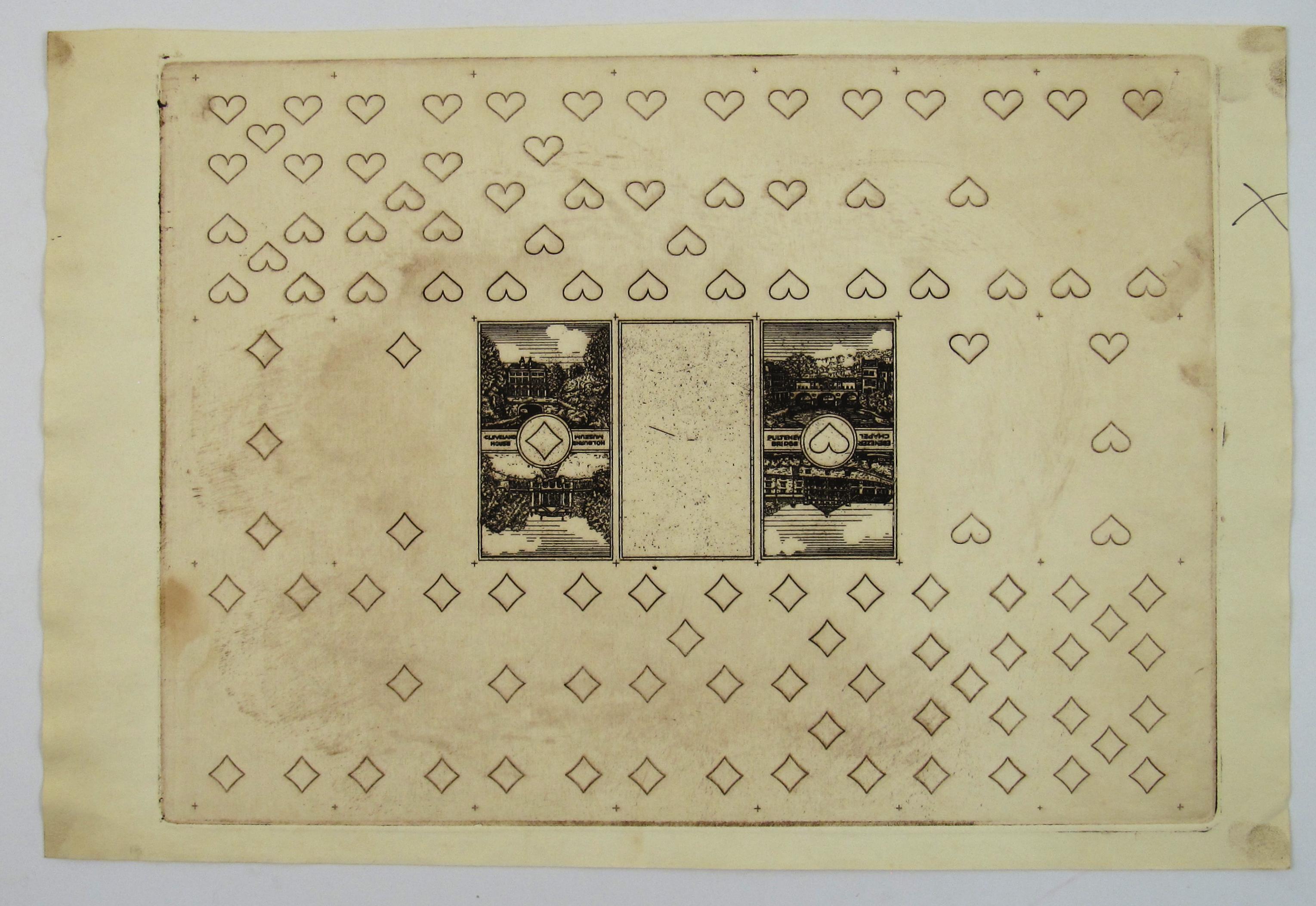 Views of Bath Nr. 33, 1990, von Karl Gerich of Bath – Spielkartenabzug mit Proofdruck (Naturalismus), Art, von Karl Alexander Gerich