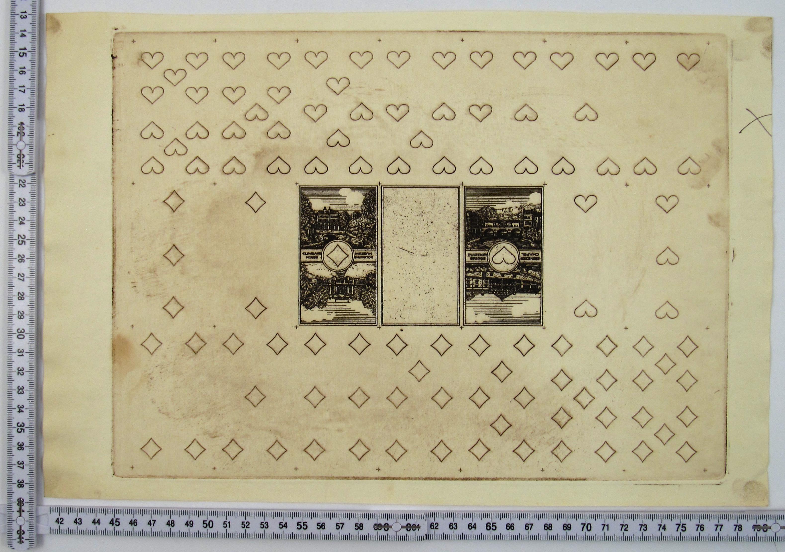 Views of Bath Nr. 33, 1990, von Karl Gerich of Bath – Spielkartenabzug mit Proofdruck im Angebot 3