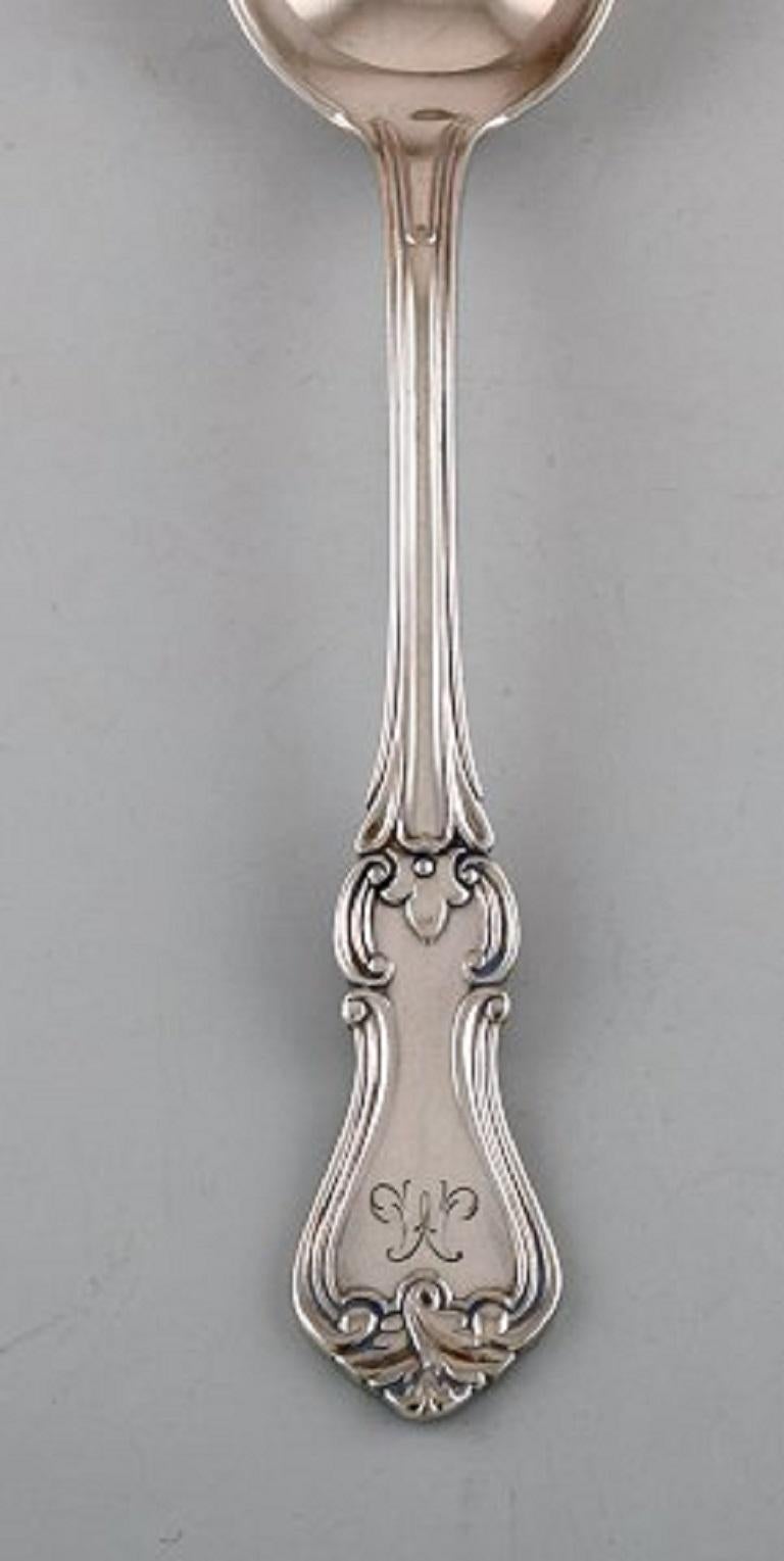 Swedish Karl Almgren, Sweden, Complete Dinner Service for Eight People in Silver 830