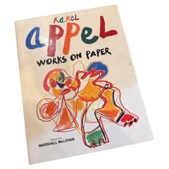 Karl Appel: Werke auf Papier, illustriertes Hardcover, 1 Band, erschienen bei Abbeville Press, 1980er Jahre