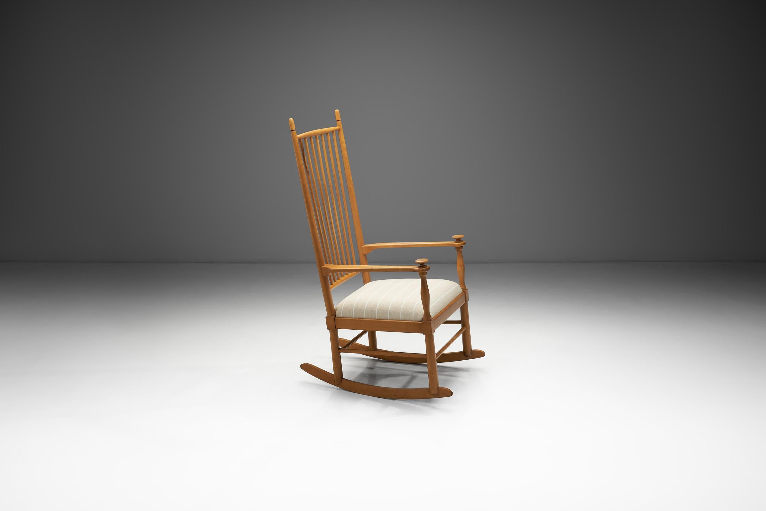 Swedish Karl-Axel Adolfsson “Isabella” Rocking Chair for Gemla, Sweden 20th Century For Sale