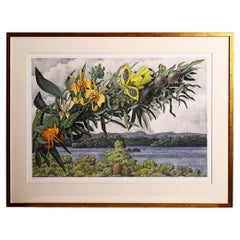 Karl Axel Pehrson Composition Exotic branching plants, Ruólo”Lithograph