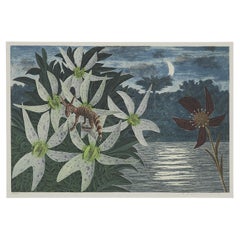 Karl Axel Pehrson Composition With Plants And Fantastical Creatures Lithograph