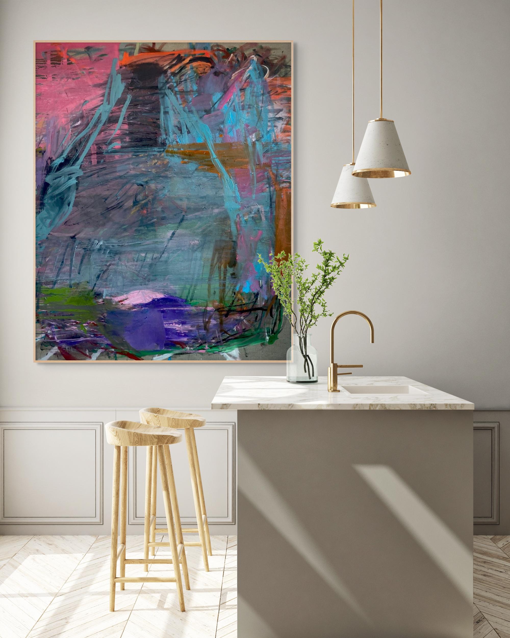 Cámara (Pintura Abstracta) - Painting Abstracto de Karl Bielik