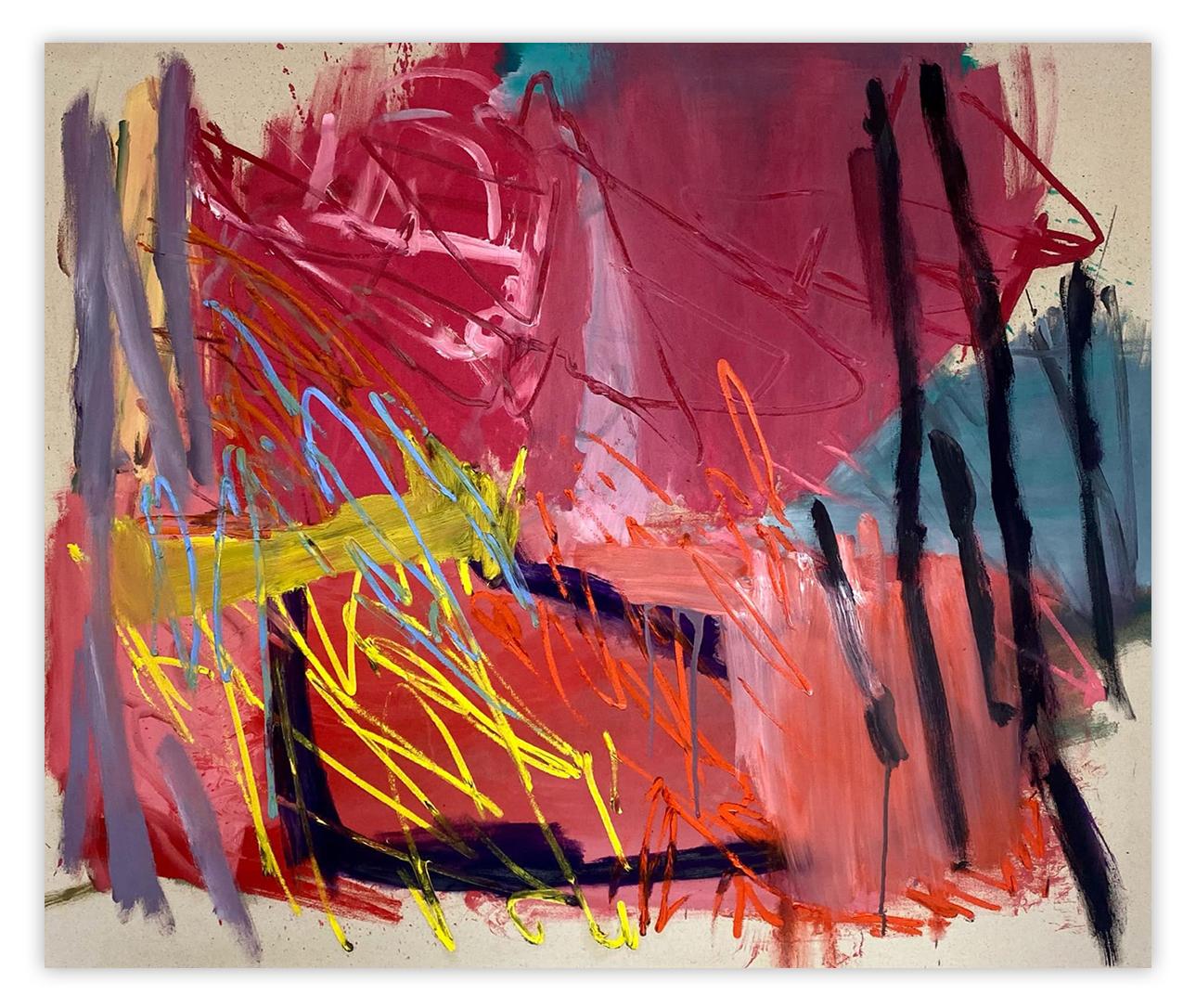 Karl Bielik Abstract Painting – Dust (Abstrakte Malerei)
