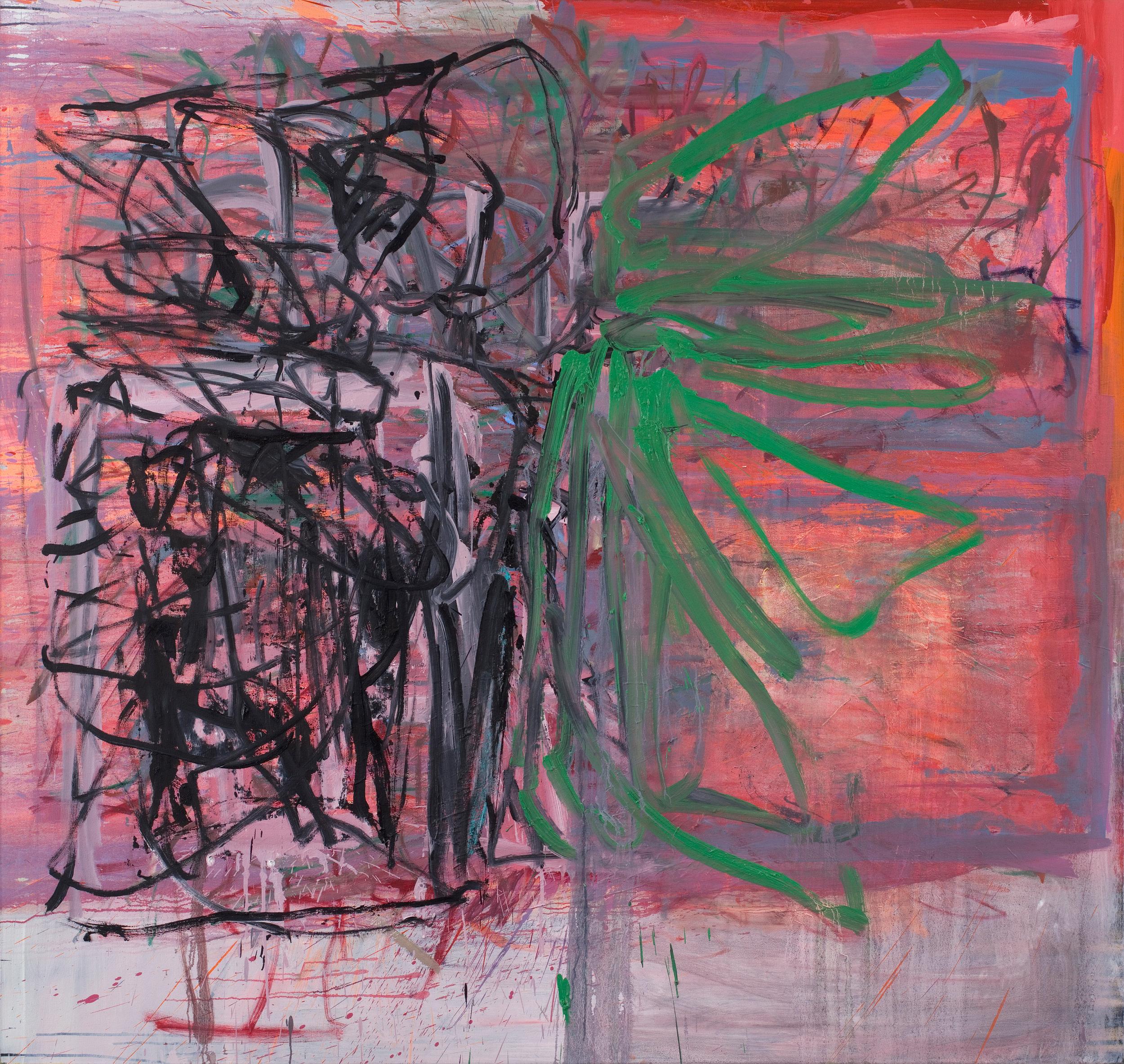 Fiasco (Pintura Abstracta) - Abstract Painting Marrón de Karl Bielik